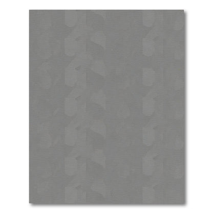 Subtle Gray Leafy Art Deco Rug