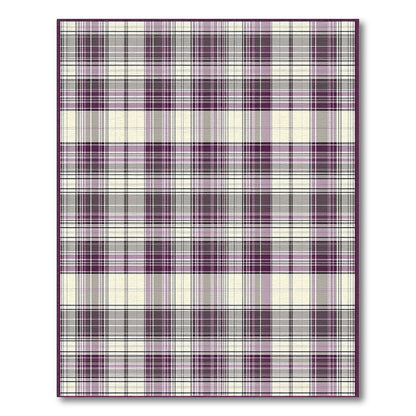 Geometric Modern Plaid Purple Plaid Geometric Area Rug
