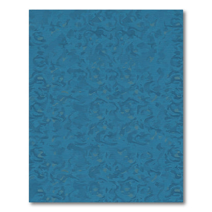 Deep Blue Abstract Swirls Rug