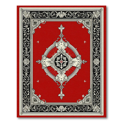 Red Traditional Persian Red Ornate Medallion Persian Area Rug