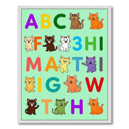 Playful Animal Alphabet Colors Rug