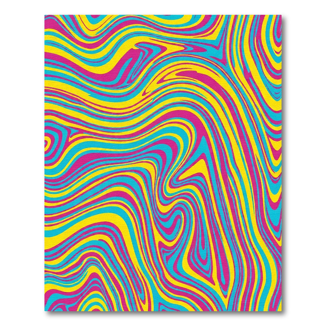Vibrant Swirling Lines Abstract Rug