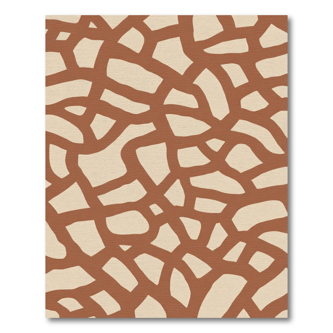 Clay Abstract Organic Intertwined Ribbons Rug