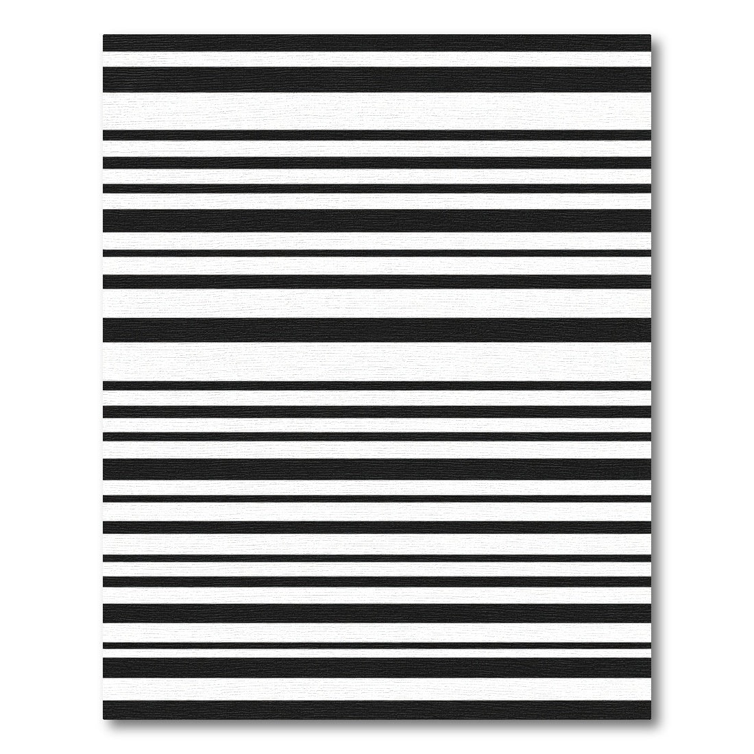 Bold Black White Linear Contemporary Rug