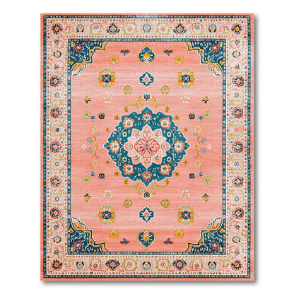 Pink Medallion Pink Floral Medallion Area Rug