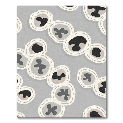 Abstract Organic Cells Gray Rug