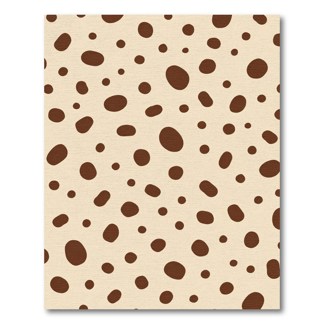 Creamy Beige Brown Spotted Rug