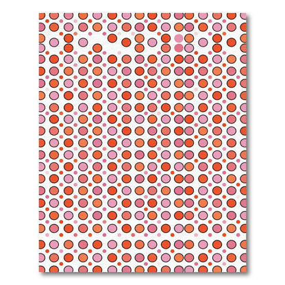 Bright Circles Gradient Pattern Rug
