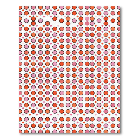 Bright Circles Gradient Pattern Rug