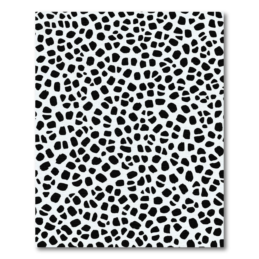 Monochrome Spotted Irregular Shape Rug