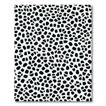 Monochrome Spotted Irregular Shape Rug