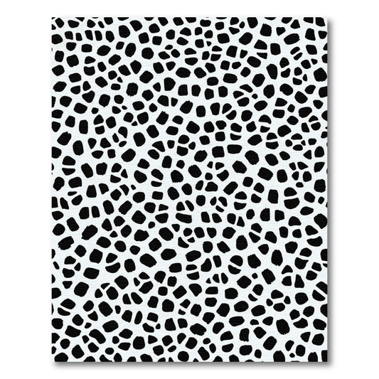 Monochrome Spotted Irregular Shape Rug