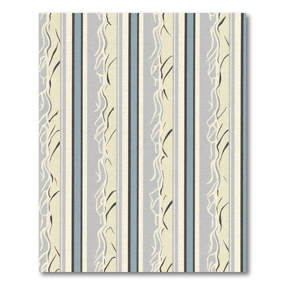 Cream Beige Gray Abstract Stripe Rug