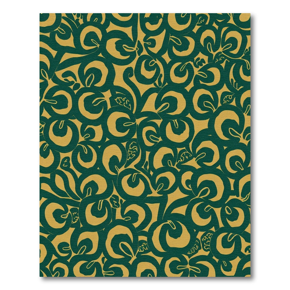Emerald Swirls Tan Abstract Rug