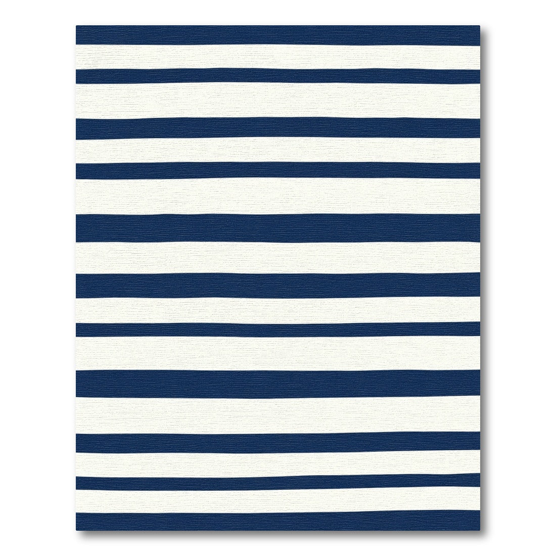 Navy Cream Horizontal Lines Rug