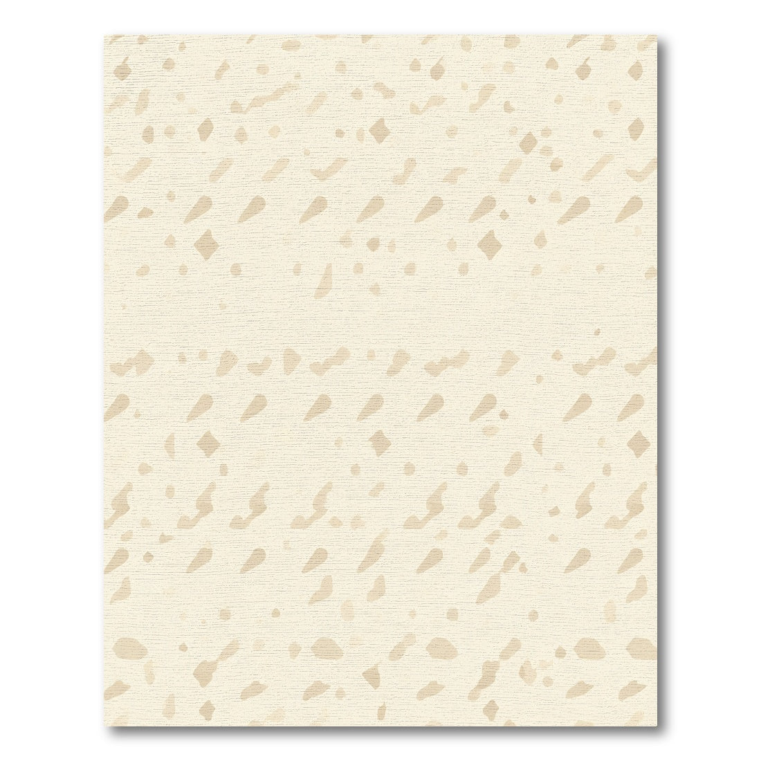 Cream Scattered Organic Shape Rug
