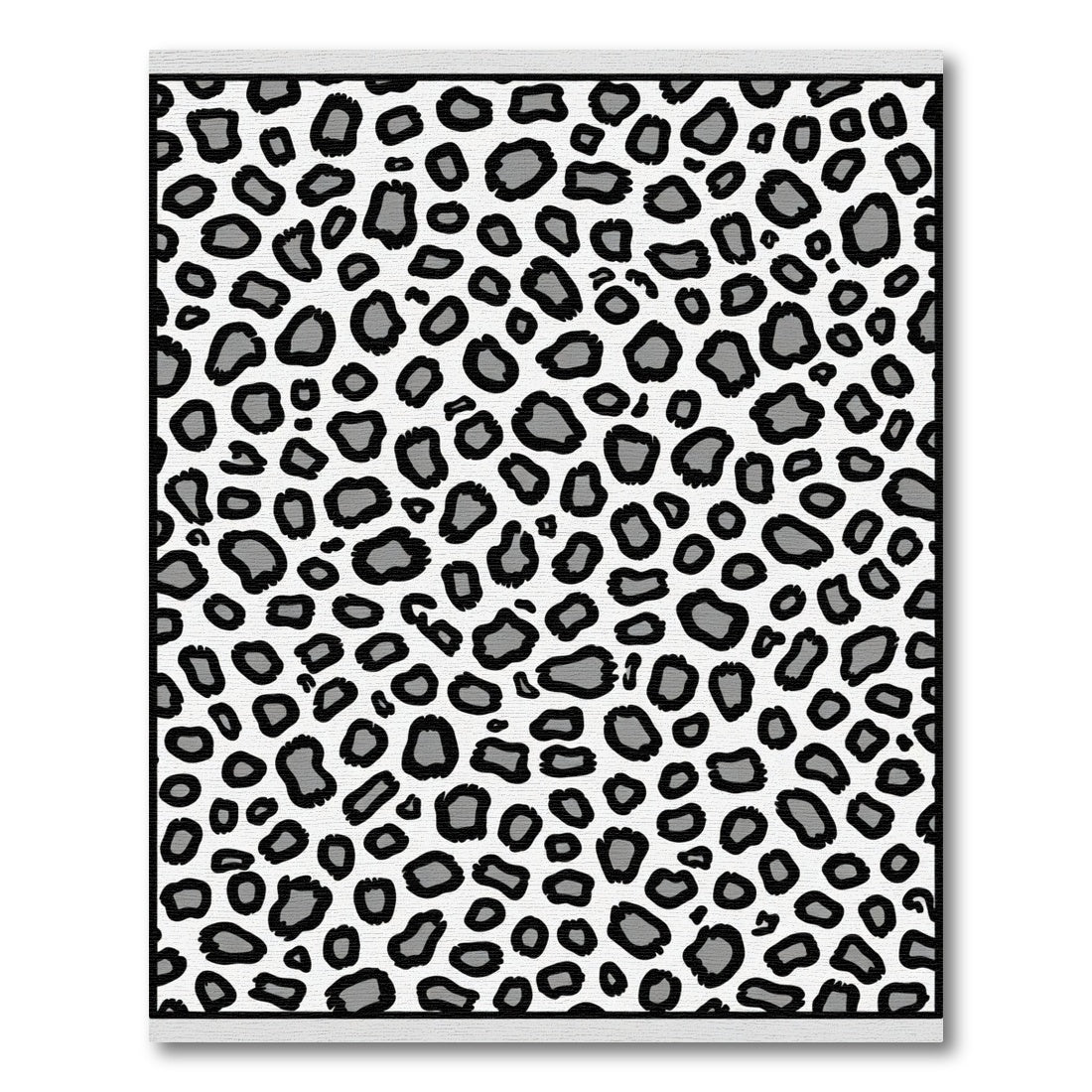 Monochromatic Leopard Spots Fauna Rug