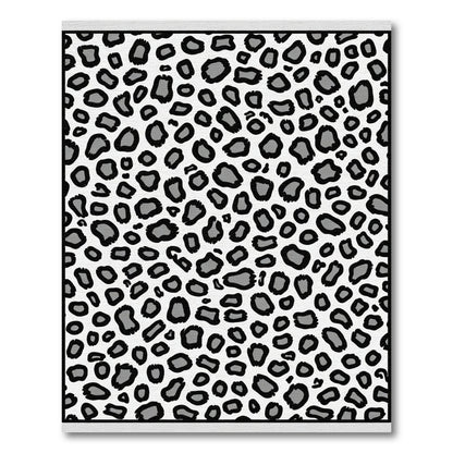 Monochromatic Leopard Spots Fauna Rug