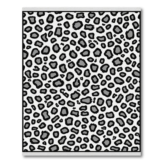 Monochromatic Leopard Spots Fauna Rug