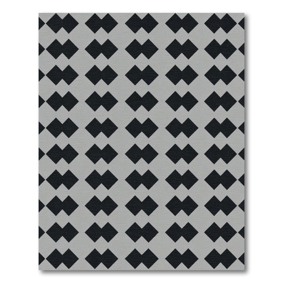 Modern Gray Diamond Link Rug