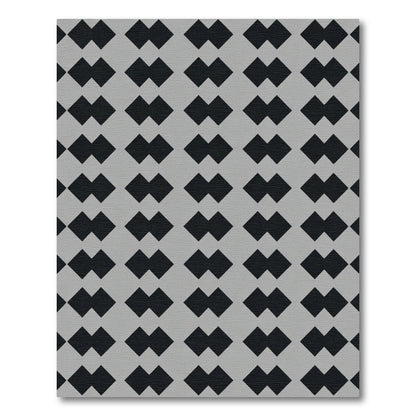 Modern Gray Diamond Link Rug