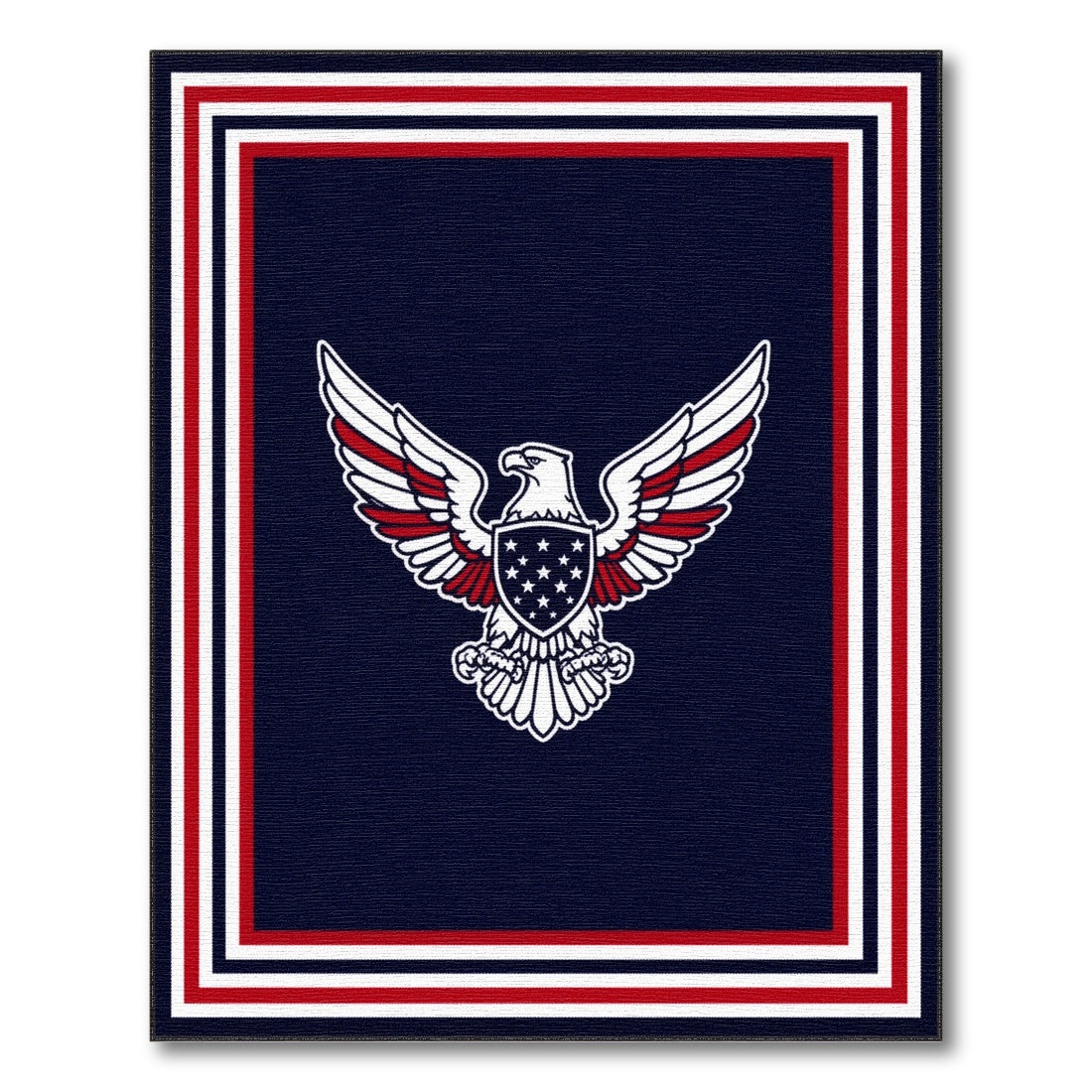 Patriotic Eagle Navy Area Rug