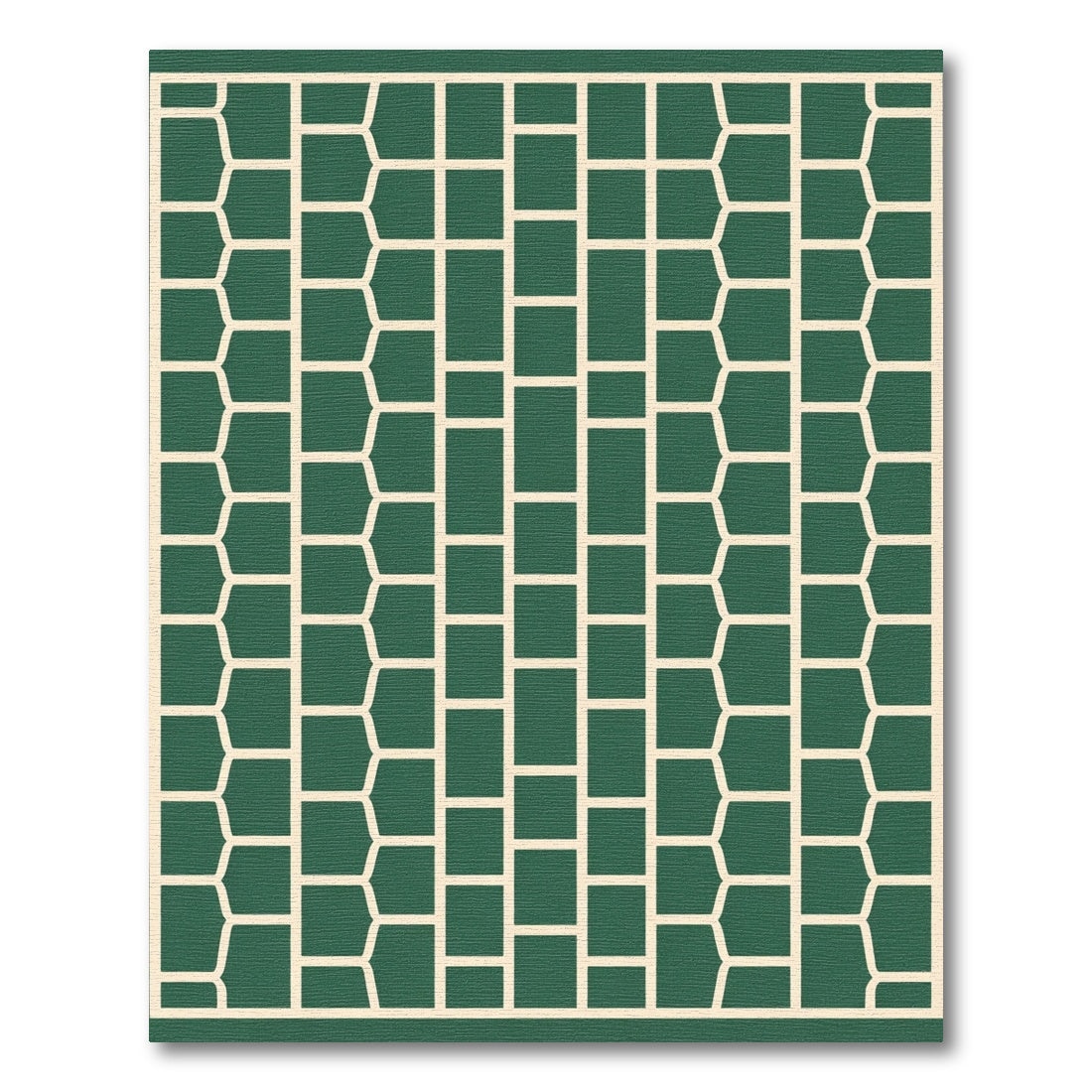 Deep Green Geometric Lattice Rug