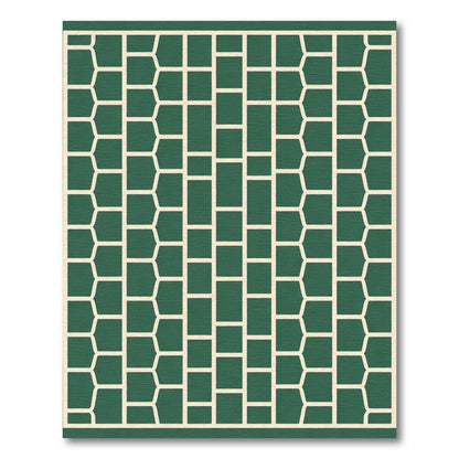 Deep Green Geometric Lattice Rug