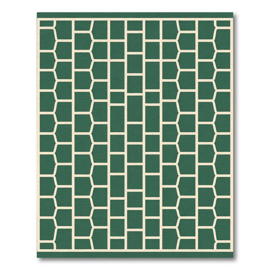 Deep Green Geometric Lattice Rug