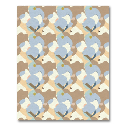 Earthy Organic Abstract Flow Rug