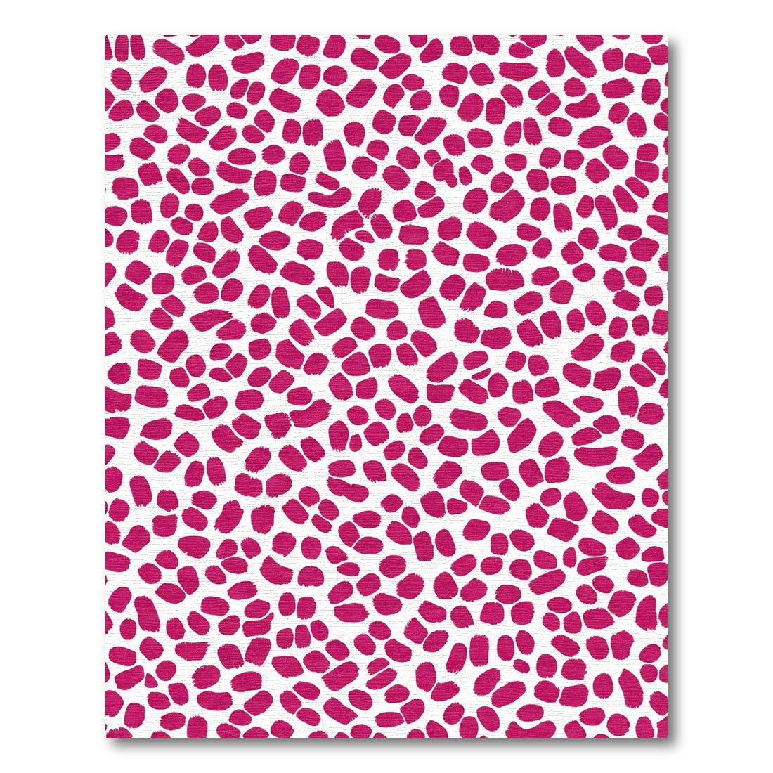 Vibrant Magenta Irregular Spots Rug