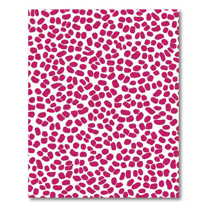 Vibrant Magenta Irregular Spots Rug