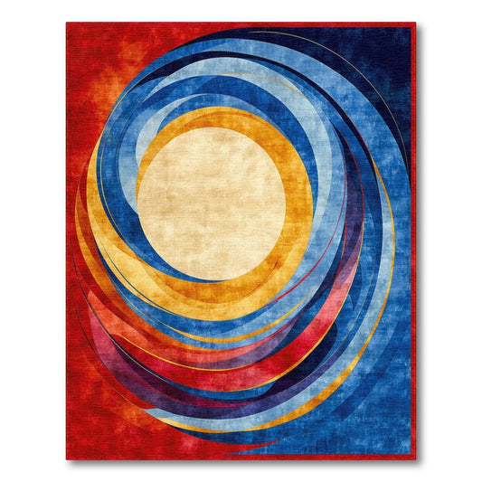 Abstract Area Vibrant Abstract Swirl Area Rug