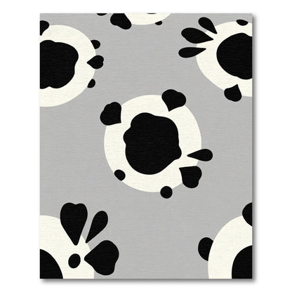 Monochromatic Abstract Spots Rug
