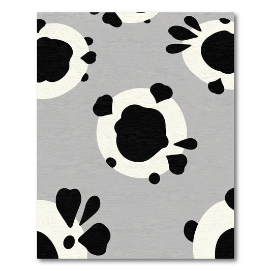 Monochromatic Abstract Spots Rug