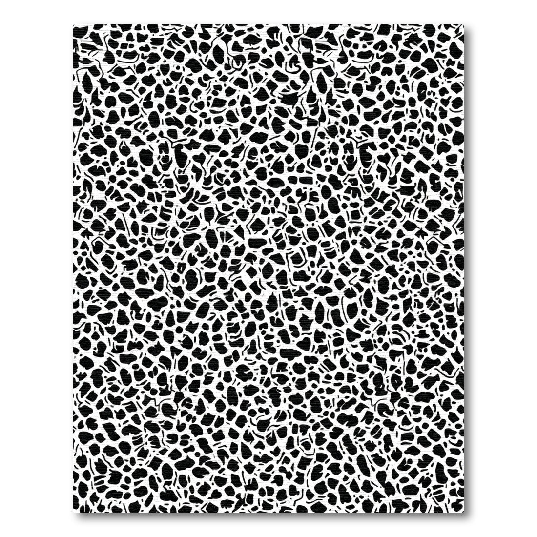 Black and White Abstract Spots Rug