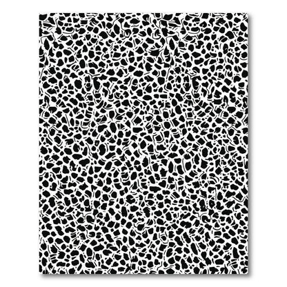 Black and White Abstract Spots Rug