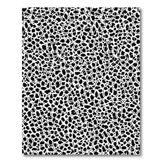 Black and White Abstract Spots Rug
