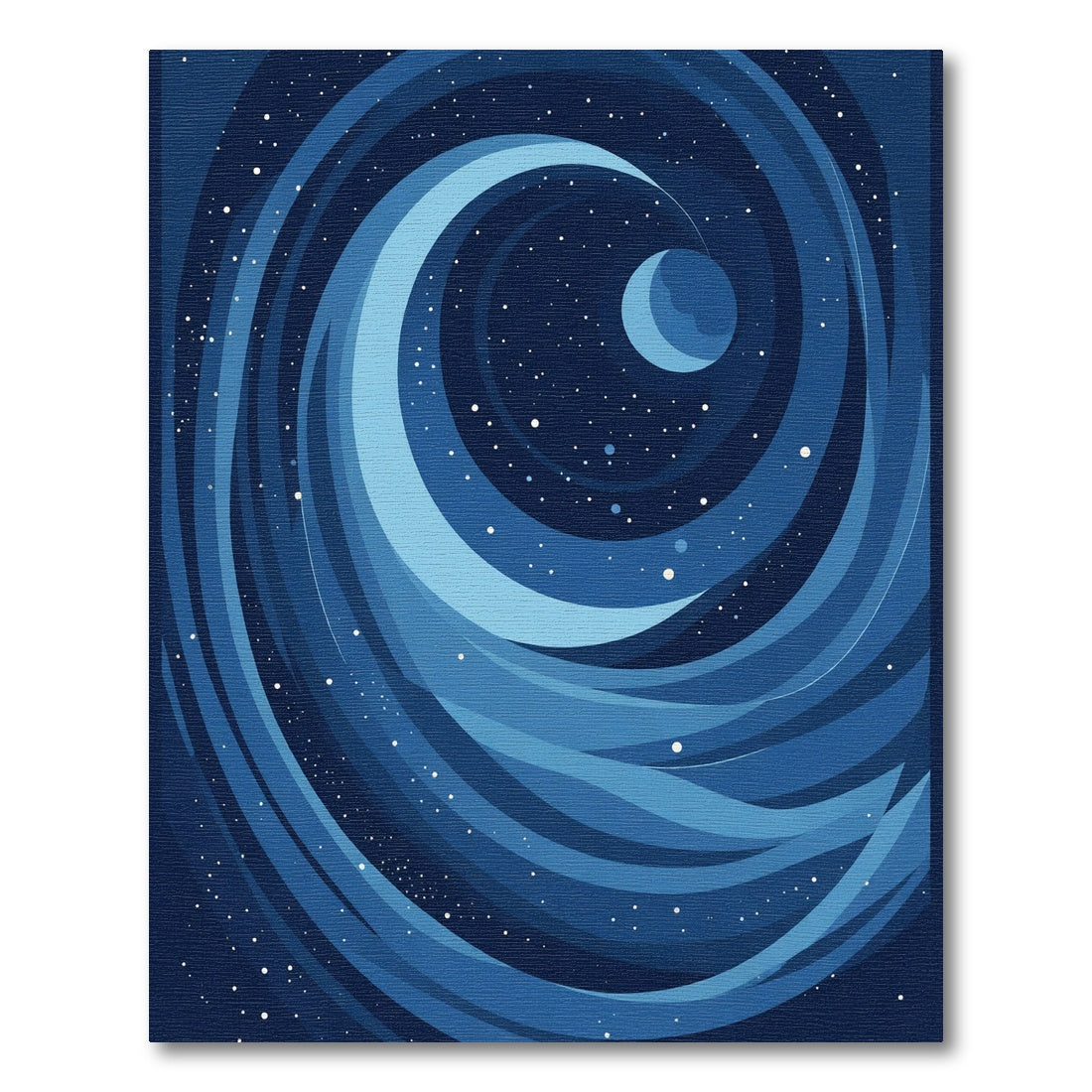 Cosmos Blue Swirl Galaxy Night Rug
