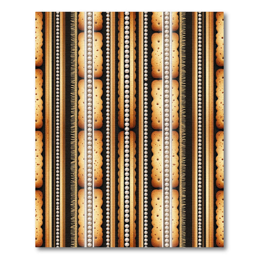 Golden Biscuit Vertical Stripes Rug