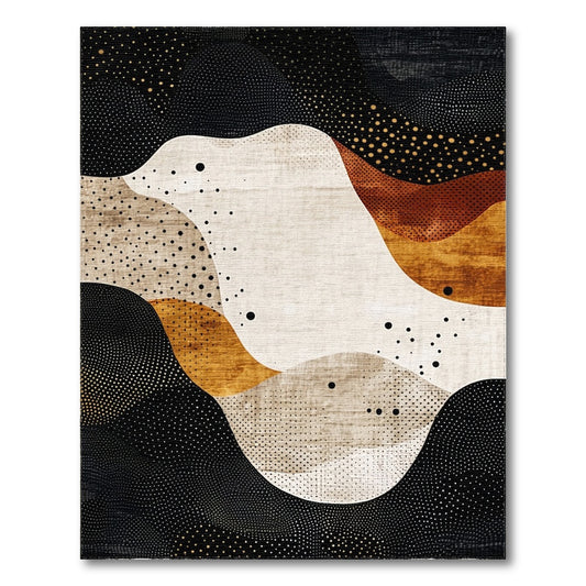Abstract Area Abstract Earth Tone Area Rug