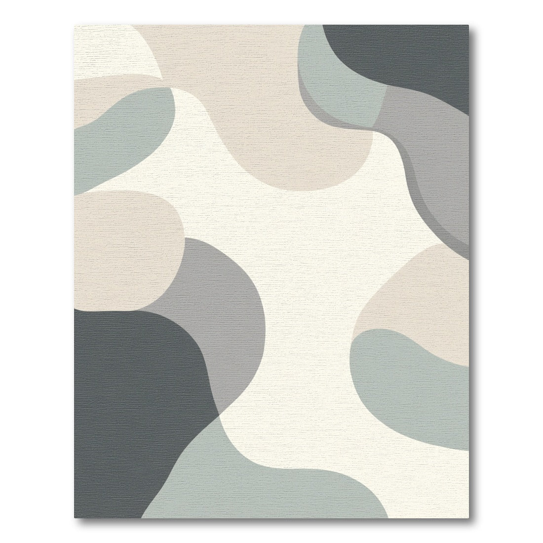Organic Abstract Neutral Amorphous Blend Rug