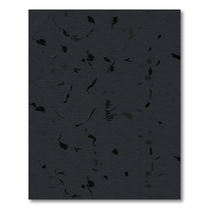 Dark Monochrome Scattered Bloom Rug