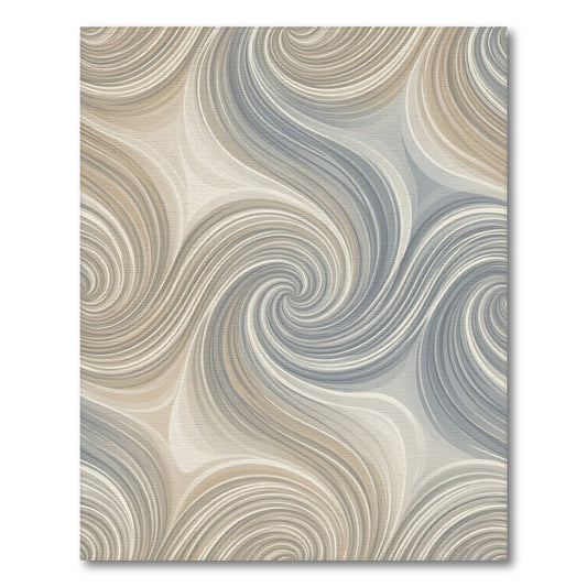 Abstract Area Beige and Neutral Abstract Beige Swirl Area Rug