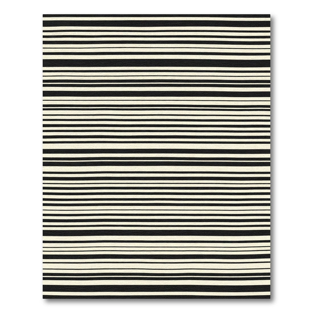 Monochrome Horizontal Stripe Rug