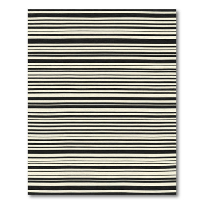 Monochrome Horizontal Stripe Rug
