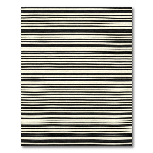 Monochrome Horizontal Stripe Rug