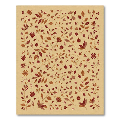 Vintage Floral Beige Area Rug