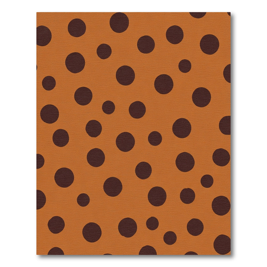 Orange Brown Polka Dot Arrangement Rug