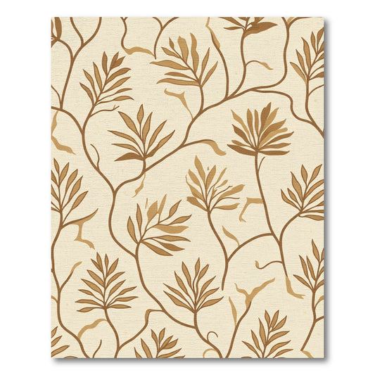 Brocade Fern Vine Cream Rug